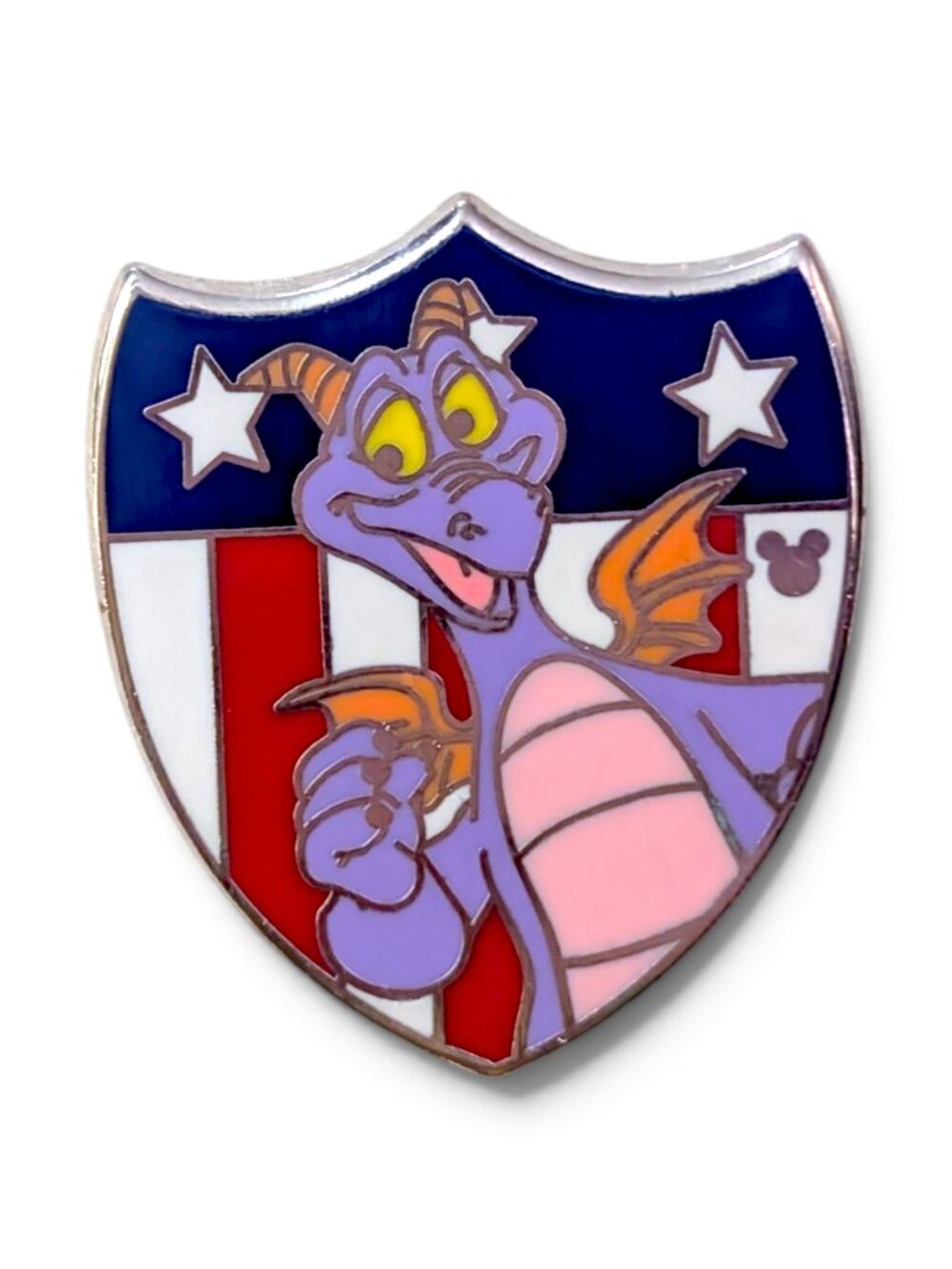 Figment Disney Pin: Patriotic Americana Shield